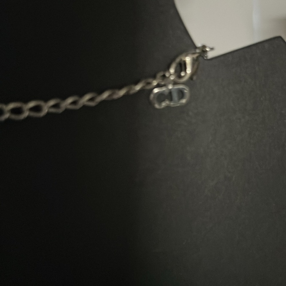 Christian Dior Jewelry Set Necklace with hook Earrings - Picture 4 of 5